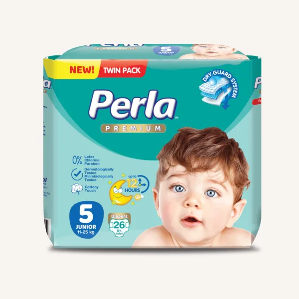 Детские подгузники Perla Premium Twin Pack Junior 5 (11-25 кг), 26 шт